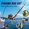 Набор удочек и спиннинговых катушек, телескопическая удочка для морской рыбалки, снасти для морской и пресноводной рыбалки