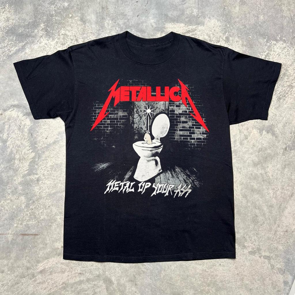 Metallica Metal Up Your Ass Vintage 80s Black Unisex T-shirt Size S-4XL
