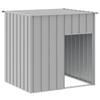 Vidaxl Buda Dla Psa, Z Dachem, Szara, 110X103X109 Cm, Stal