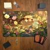 Cute Otter Pond Wildflower Gaming Mouse Pad Playmat Tcg Office Desk Mat For Work Game Pc Laptop Rug Carpet Mousepad