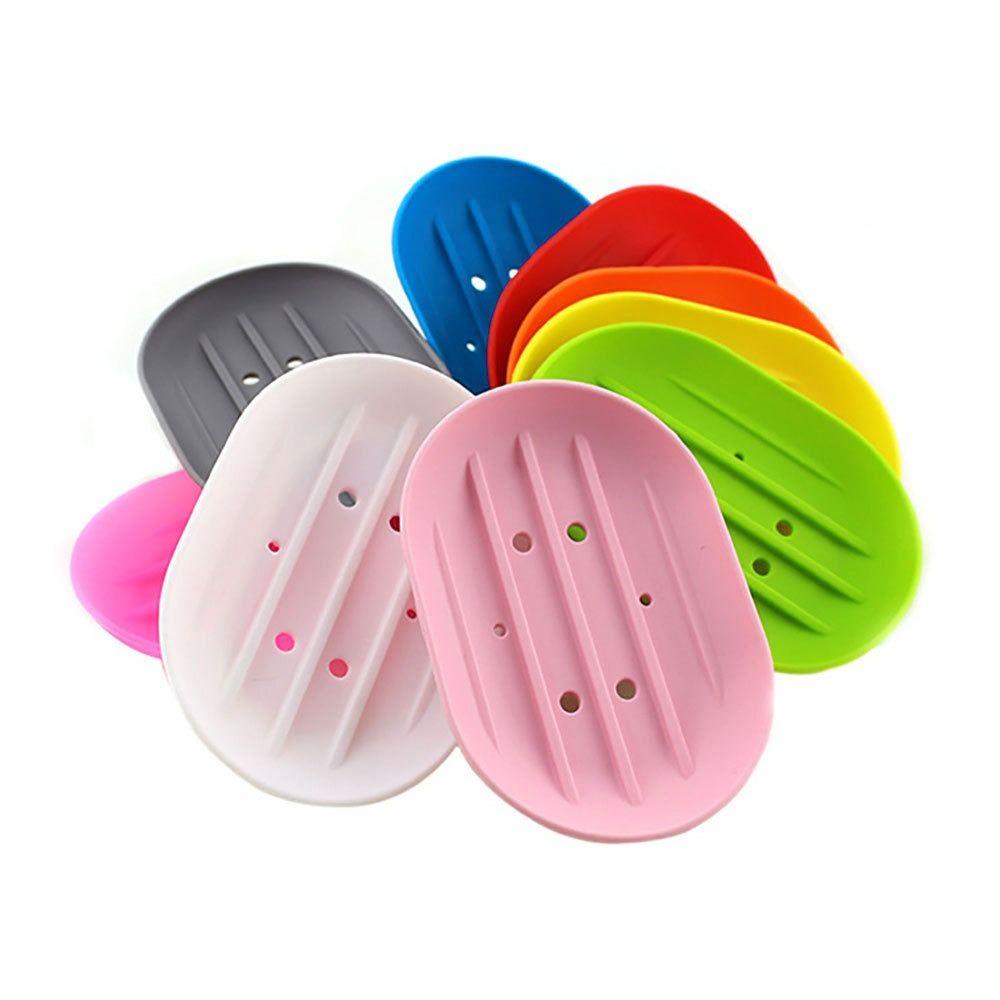 Силиконовая мыльница самоосушающаяся полка для слива мыла Аксессуары для ванной комнаты Мыльница для кухни