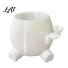 Small Indoor Plant Container Cute Succulents Planter 3D Printed Pot with Hand Holding Heart Niche Desk Accessories for Resin Flower Home Office