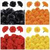 50 Divisions Realistic Fabric Tagetes Inflorescences 6cm Flower Executives Flexible Substrates For Party Deck Blossomy Arrangements