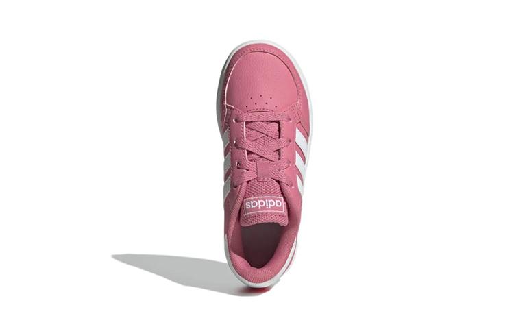 adidas Neo Breaknet Повседневные Нескользящие Износостойкие Низкие Детские Скейтбордические Кроссовки Розовые Белые Детские GW2893