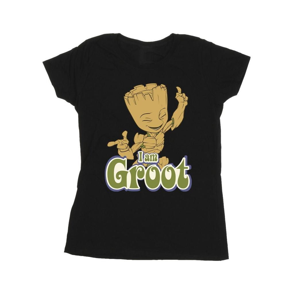 Guardians Of The Galaxy Womens/Ladies Groot Dancing Cotton T-Shirt