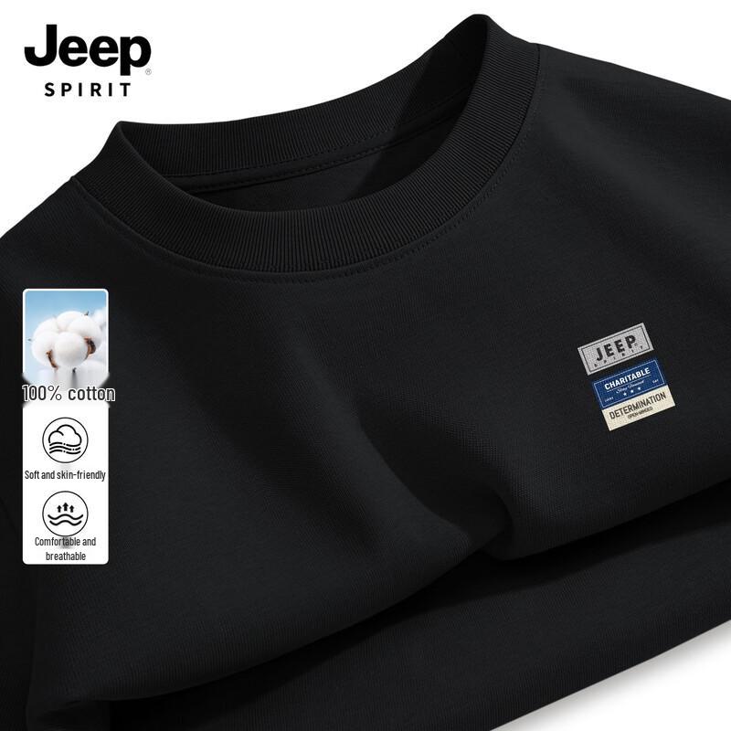 Мужская хлопковая футболка с длинным рукавом JEEP SPIRIT