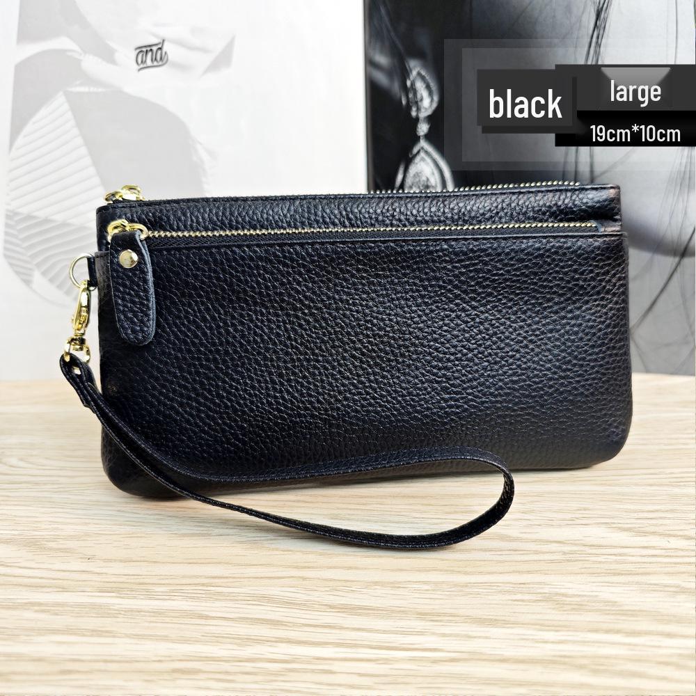 Женский многофункциональный кошелек-клатч на запястье из натуральной кожи в корейском стиле