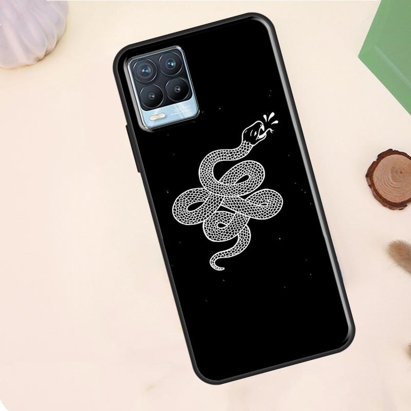 Чехол-арт с изображением змеи для Realme C67 C71 C63 C61 C55 C51 C53 C35 C65 C75 11 12 13 14 Pro Plus GT6 GT7 15 Pro