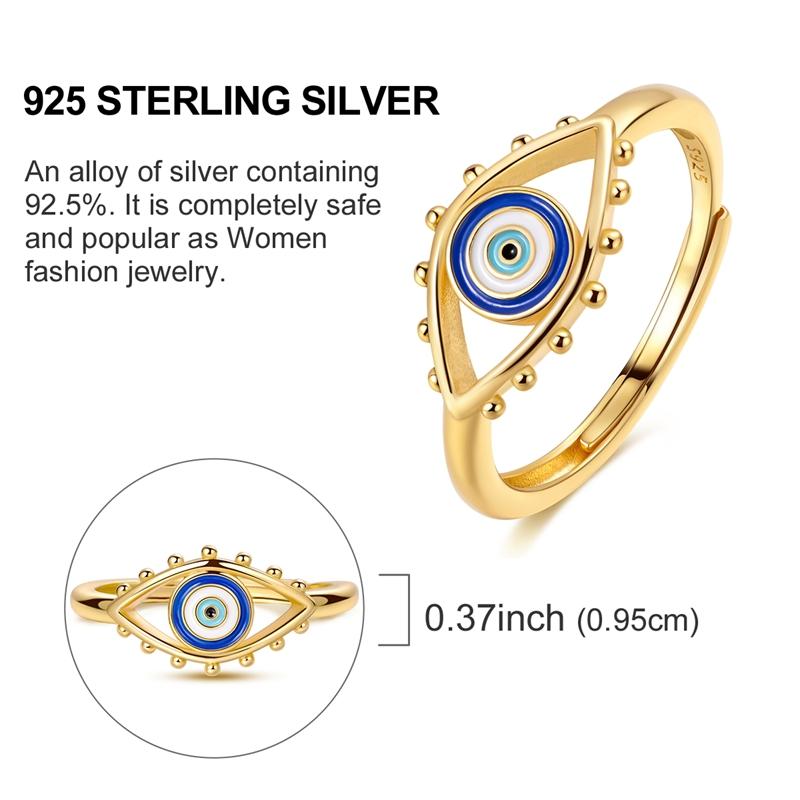 Ring 925 Sterling Silver Sparkling Gold Heart Star Moon Chain Ring For Women Man Girl Wedding Anniversary Part Ring Jewelry Gift