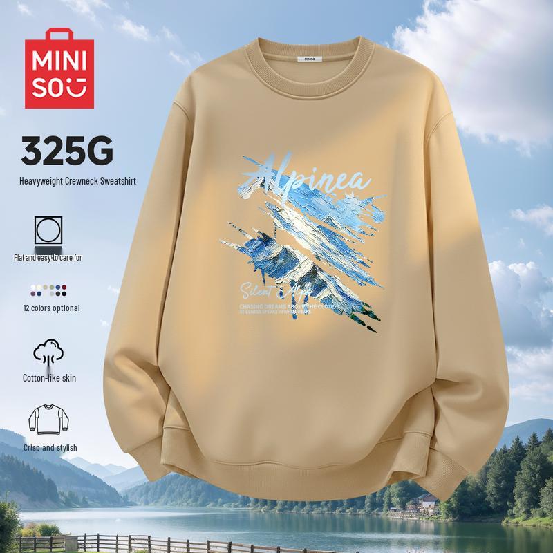 MINISO Мужской пуловер с круглым вырезом