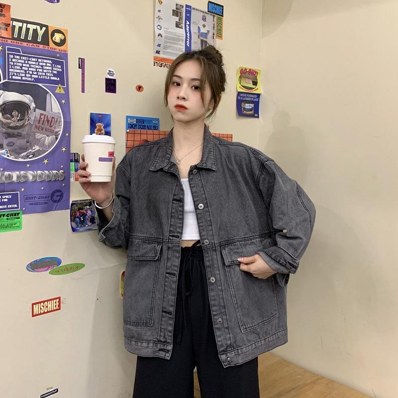 Denim Jacket Women's Spring and Autumn Loose All-match Student Jacket Jacket Retro Trend