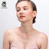 ORSA JEWELS Серебряная цепочка-бамбук 925 пробы, 0,6 мм, для женщин, с покрытием 14K золотом, ювелирный подарок на день рождения SC21