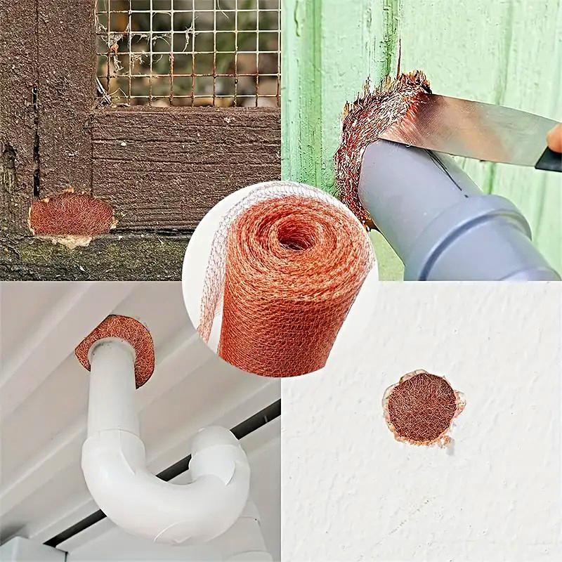 1 рулон сетки от грызунов для трещин в стенах, медная сетка, хозяйственная ткань, сделай сам, доступно несколько вариантов