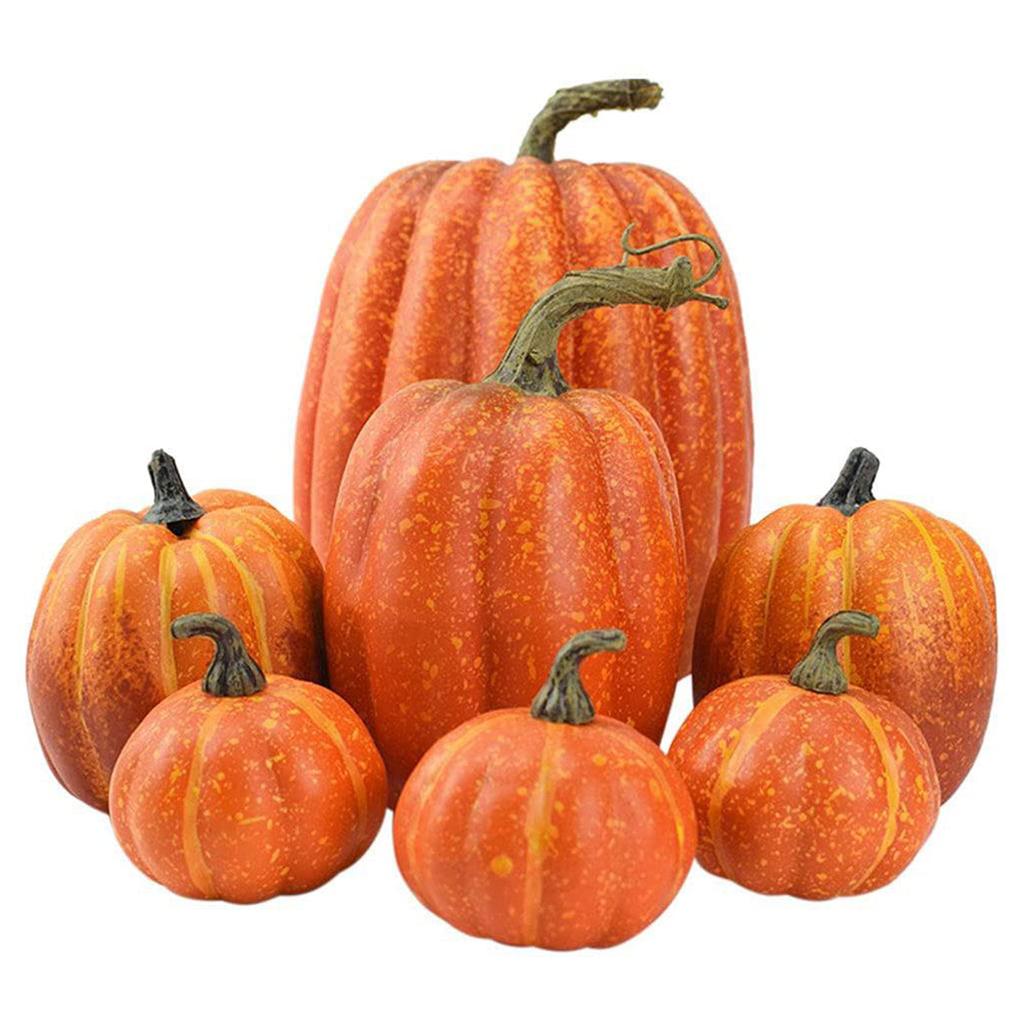 Thanksgiving Artificial Pumpkins Autumn Fall Decoration for Home Fake Simulation Pumpkin Harvest Farmhouse Halloween Table Decor