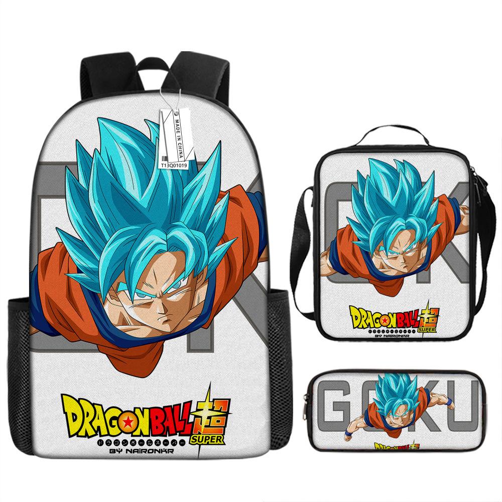 Dragon Ball, аниме Dragon Ball, девочка, мальчик, студент, рюкзак, сумка, мультяшный школьный рюкзак
