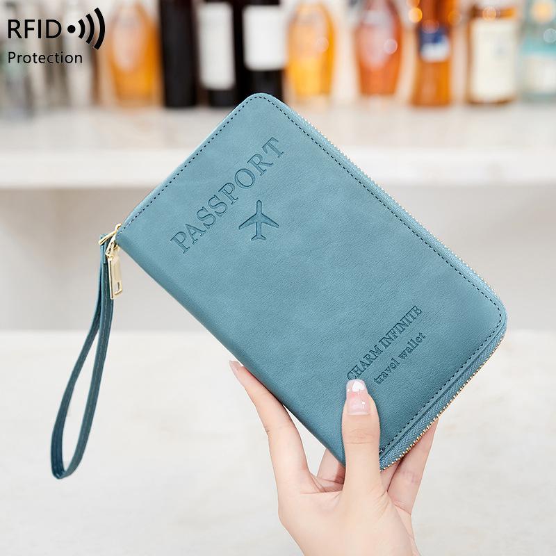 RFID-кошелек для паспорта и органайзер для билетов 2025: Стильная, Многофункциональная Дорожная Сумка на Молнии