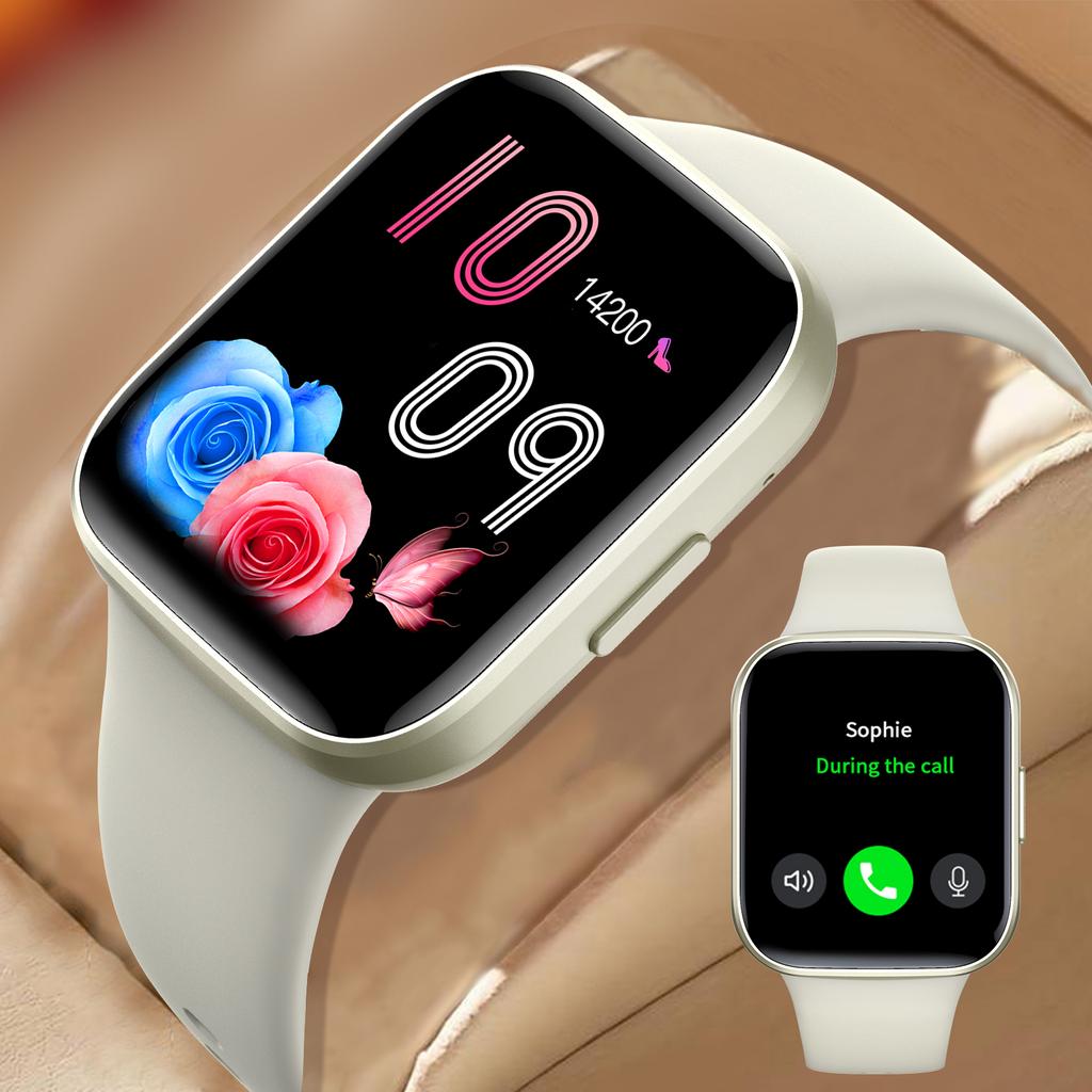 Умные часы с Bluetooth-вызовом, спортивные часы с пульсометром IP68, для Android IOS