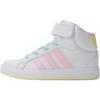 adidas Grand Court Удобные Универсальные Амортизирующие Прочные Полувысокие Тренировочные Кроссовки Детские Тренировочные Кроссовки Белые JR2587