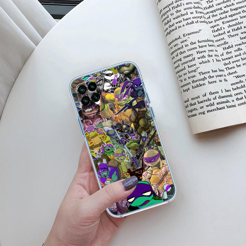 QE27 TMNT Transparent Phone Case for Motorola Moto G40 G04 G05 One Ace Action  Fusion + Plus Hyper Macro Vision Zoom