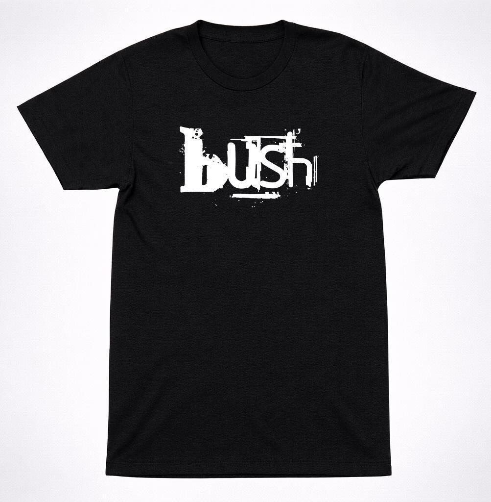 Футболка Bush Messy Logo 90-е Гранж Альтернатива Хард-рок Группа Классическая Черная Футболка