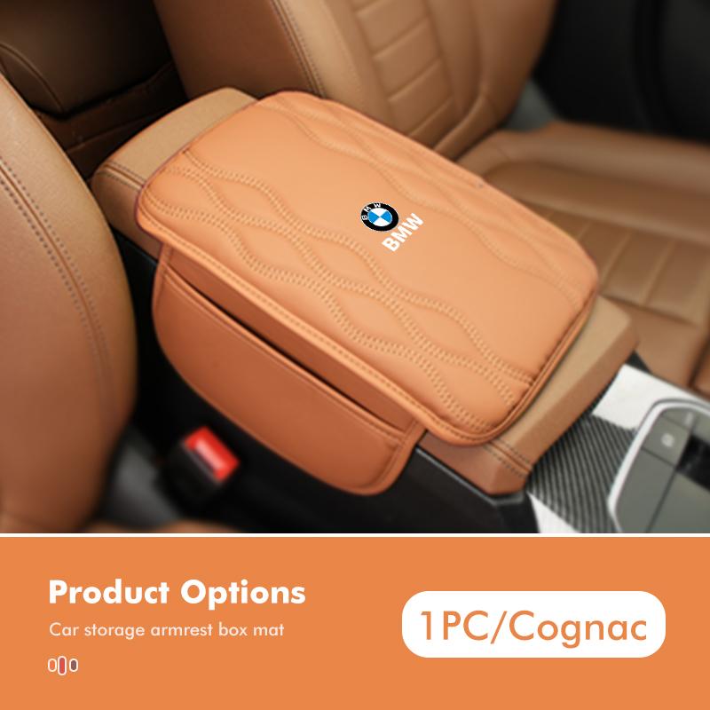 BBJA7 For BMW Car Armrest Box Pad Center Console Arm Rest Protector Cover Storage Pocket Elbow Rest Cushion X3 X5 M5 M3 E46 E90 E60