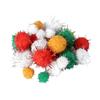 Set of 72 Multicolored Metallic Pom-poms
