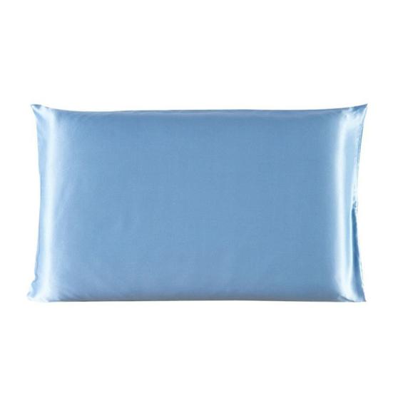 Pillowcase Pillow Cushion Cover with Zipper Solid Color Friendly To Skin Wear Resistant Washable Easy-care Faux Silk Cushion Case Pillowslip