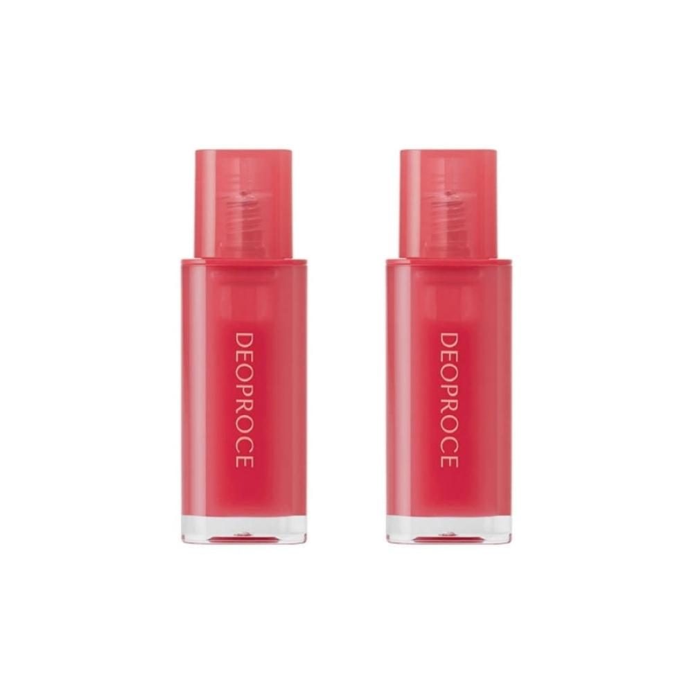 Deoproce Glazed Lip Gloss No.2 Красный восход 4,5 г*1 шт/2 шт/3 шт