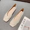 Spring New French Xiaoxiangfeng Single Shoes Women's Doudou Shoes Shallow Mouth Flat Bottom Laden Shoes Gentle and Versatile with Skirts