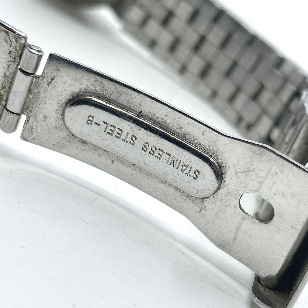 Использовался в эксплуатации SEIKO ALBA SOLAR солнечные часы V145-0BP0 черный циферблат