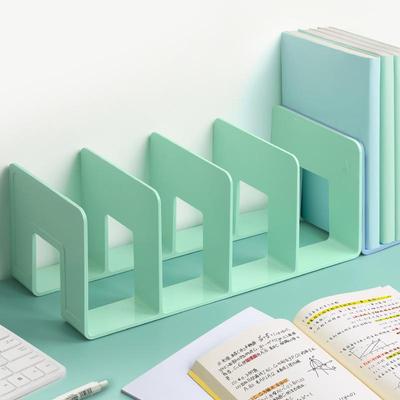 Утолщенная пластиковая подставка для книг и держатель для файлов с 4 отделениями