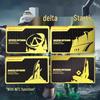 Игровая карта NFC Delta Force Action с металлической текстурой