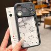 Креативный чехол с принтом астронавта для iPhone 17 Pro Max Для iPhone 16 15 14 13 Pro Max Роскошный гибридный TPU+PC Прозрачная задняя жесткая крышка