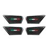 4PCS Car Inner Door Bowl Cover Trim Carbon Fiber Sticker Decal fits for Alfa Romeo Giulia Stelvio Tonale 2016 2017 2018      2024 2025 2026 Interior