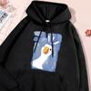 Граффити-арт Confused Duck Printed Женская толстовка винтажная Oversize Hooded Street Casual Hoodie Осенняя простая мягкая одежда
