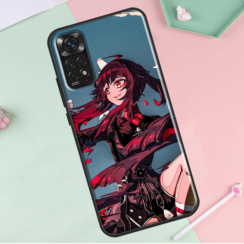 Чехол Genshin Impact Hu Tao для Redmi Note 12 Pro Plus для Redmi Note 10 8 9 11 Pro 12S 11S 10S 9S 9C 10C 12C