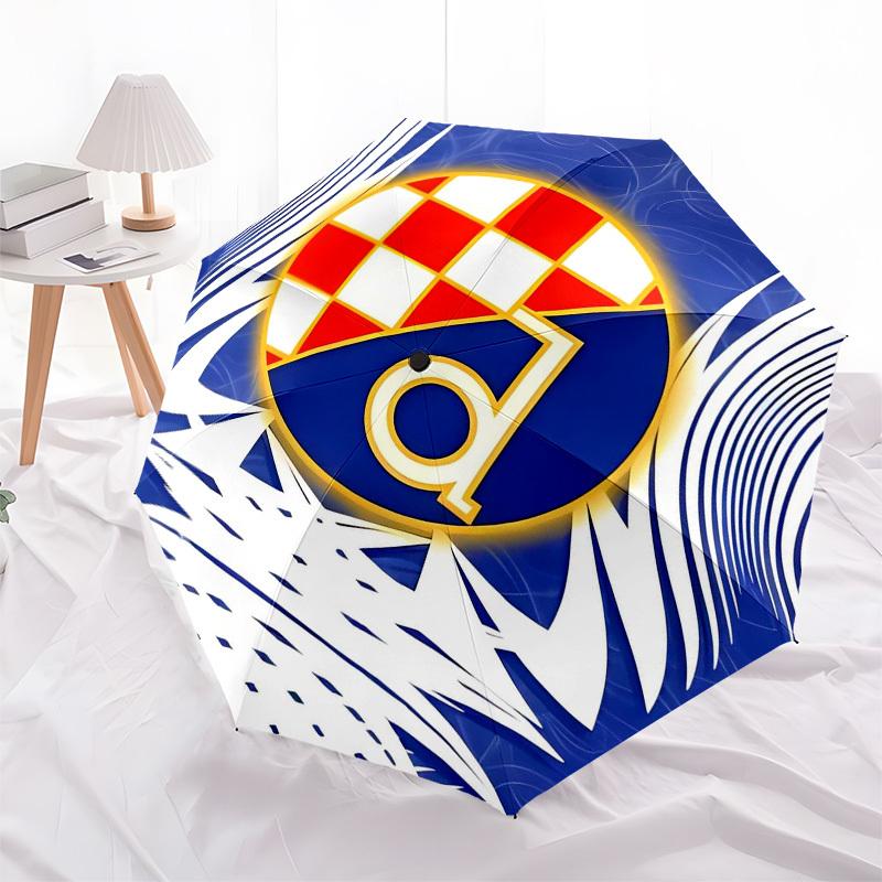 Croatia, Emblem Automatic Opening and Closing, 8 rib Structure Portable Umbrella, Suitable for Men and Women in All Seasons Perfect Gift fo