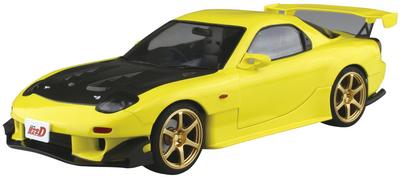 Aoshima Bunka Kyozai Initial D Кэйсукэ Такахаси FD3S Спецификация Project D Масштабная пластиковая модель №8 RX-7 1/24