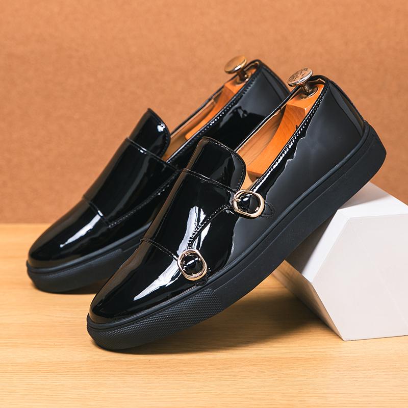Модная кожаная обувь Формальный дизайн личности Tenis Men De Hombre Мокасины Tenis Caballero Дизайнерские кроссовки Модное платье