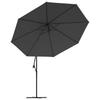 Cantilever Umbrella with Aluminum Mast 350 cm Anthracite