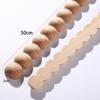 Wood Figurines Wood Applique Wood Decal Onlay Wood Carving Lines Carved Exquisite Natural Long Wooden Furniture Decor Lines Stra