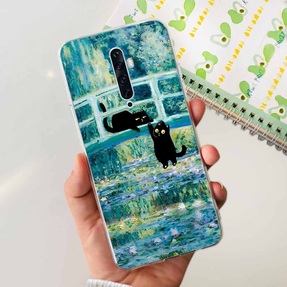 Чехол для Oppo Reno 2 2F 2Z Роскошный Расписной Чехол Прозрачный Силиконовый Чехол для Телефона Для Oppo Reno2 F Reno 2Z Reno2 Reno2F Reno2Z Мягкие Чехлы