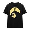 The Nightmare Before Christmas Unisex Adult Jack Sally Circle T-Shirt