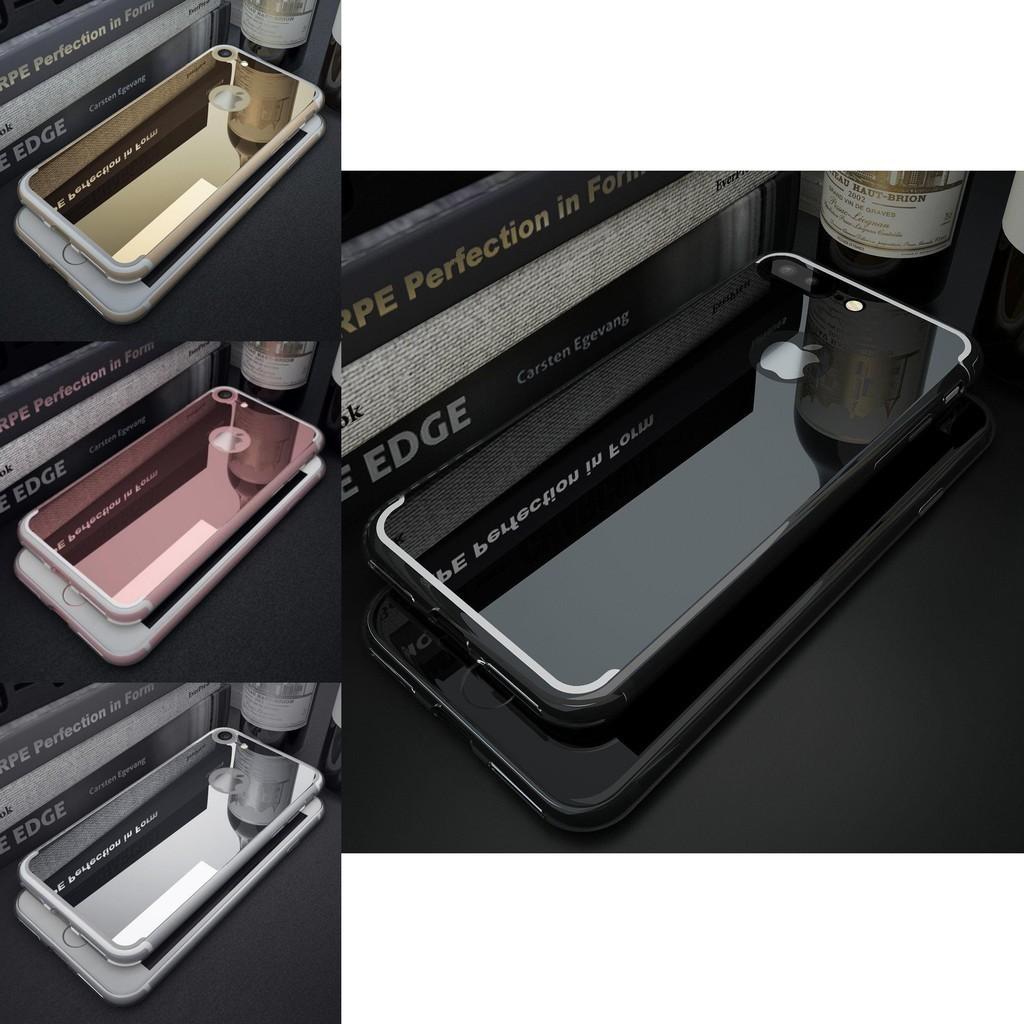 Зеркальная прозрачная бамперная накладка-чехол для Iphone 5 6 7 Plus 7s
