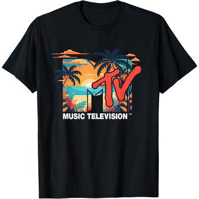 Mademark x MTV - Футболка с логотипом MTV «Летний восход солнца в Палм-Бич»