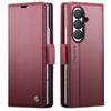 Для Samsung GALAXY S26 / S26+ / S26 Ultra S25 S24 S23 S22 S21 S20 CaseMe-023 Боковая пряжка Магнитная книжка Чехол-кошелек из ПУ кожи Чехол-книжка