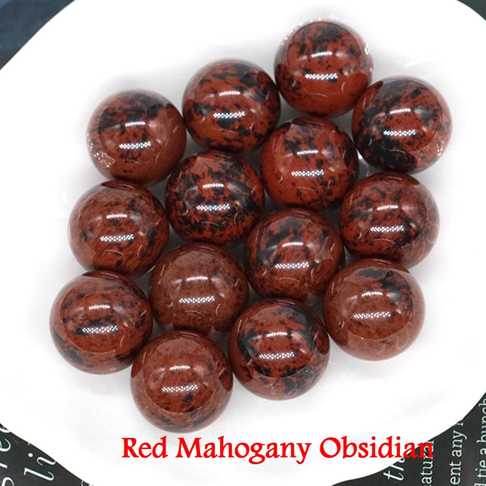 Мини бусины из натурального камня 16 мм, круглые бусины из кристалла, исцеление Рейки, кварц, аметист, агат, минеральный образец, глобус, чакра, оптом