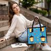 Cute Lantern Print Tote Bag Casual Large Capacity Portable Daily Outdoor Shopping Handbag for Women