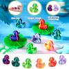 100Pcs 3D Printed Mini Duck Figures Realistic Design DIY Craft Mini Duck Figurine Fairy Tale Garden Decoration