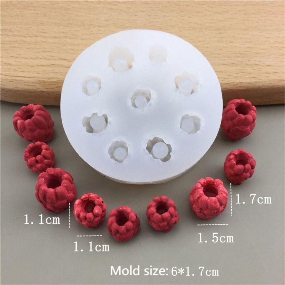 3D Candle Silicone Mold Blueberry Raspberry Shaped Cake Decorating Tool Chocolate Mold  Homemade